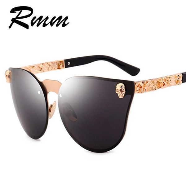 

sunglasses 2021 rmm luxurious arrival men skull style hollow glasses lens for women uv400, White;black