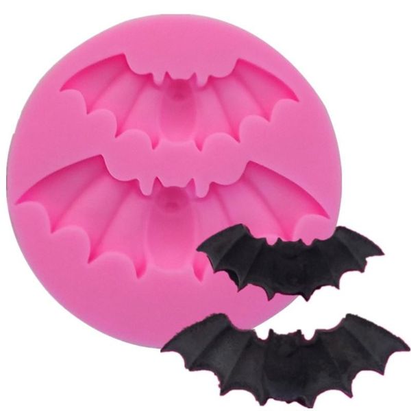

halloween silicone bat moulds christmas ghost festival decorating cake moldes sugar biscuits baking easy dismantling mould 1 4sqa g2