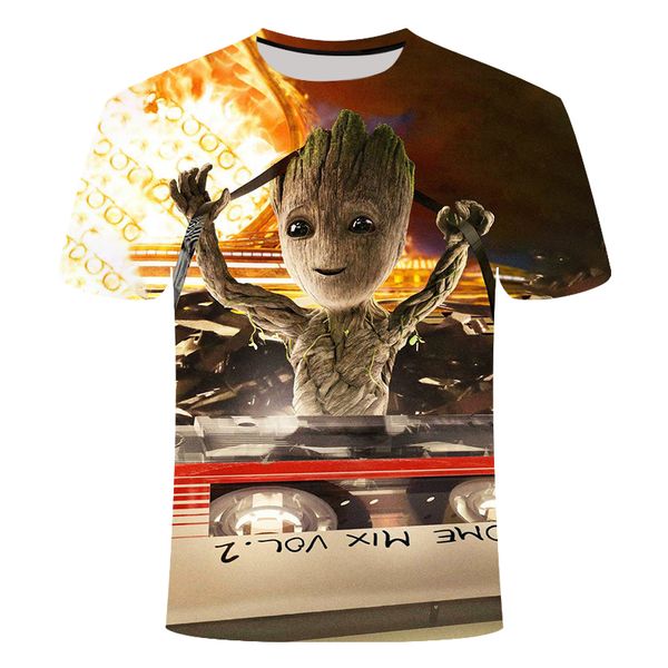 

the print groot grout 3d print shirts humor plus size anime men clothing