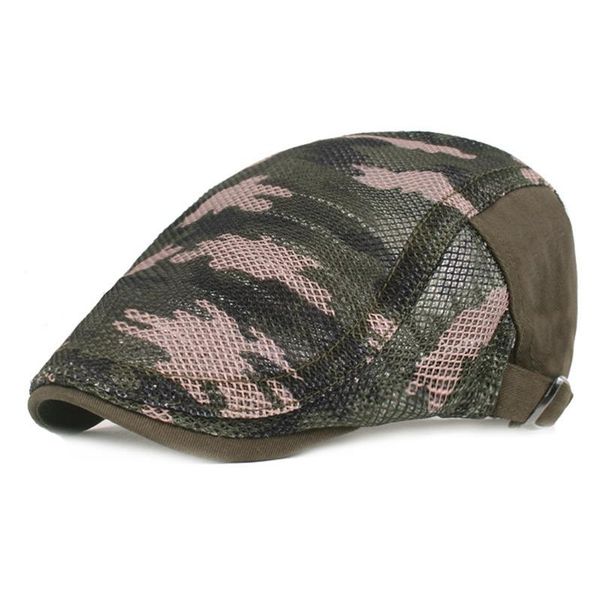 

camouflage brim hat men's beret taobao selling forward cap outdoor travel college style beret women and men, Blue;gray