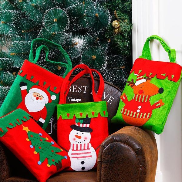 

decoration supplies for home santa claus socks style candy christmas drop ornaments gift bag
