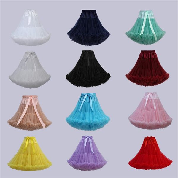 

multi color fluffy 55cm womens girls soft tutu skirts ballerina pettiskirt cosplay ballet skirts party dance tt009, Black
