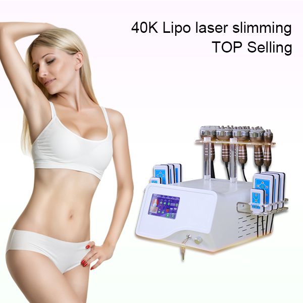

price lipo vacuum rf massager equipment cavitation+ 8 lipolaser pads vacuum fat reduction machine for spa use
