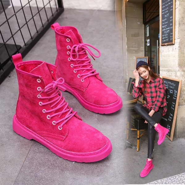 

and red autumn vintage fashion motorcycle women's shoes winter boots tt9r, Black