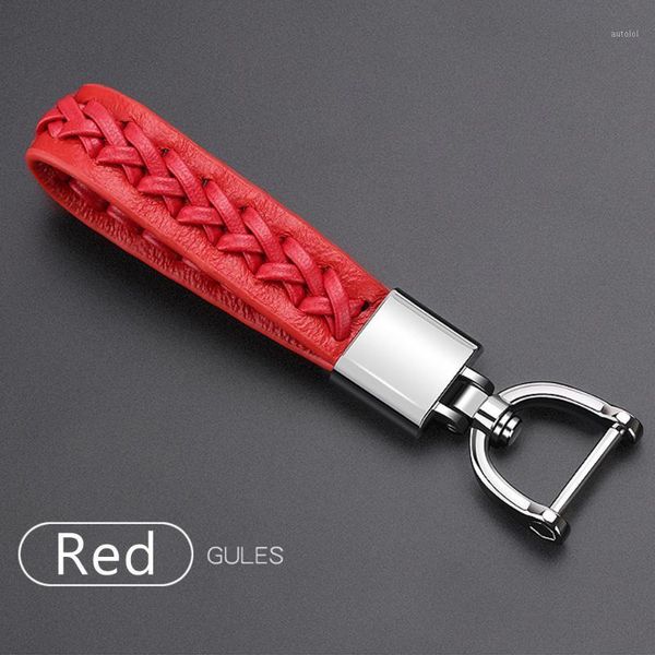 

fits perfect car key hanging rope handmade leather knitted high-quality key hanging rope finger ring wrist keychain1, Silver