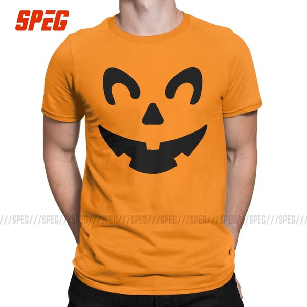 

sport jack o' lantern face men's t shirt haloween pumkin unique tees short sleeve o neck t-shirts pure cotton printed clothing