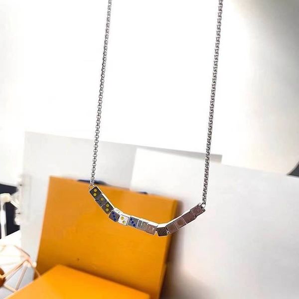 

l gamblers dice bracelets necklace fashion nightclub wind skateboard wind male and female lovers bracelet necklace, Silver