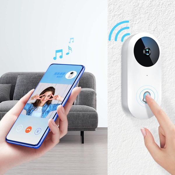 

smart visual doorbell viewer wifi wide angle hd night vision security door eye gk99