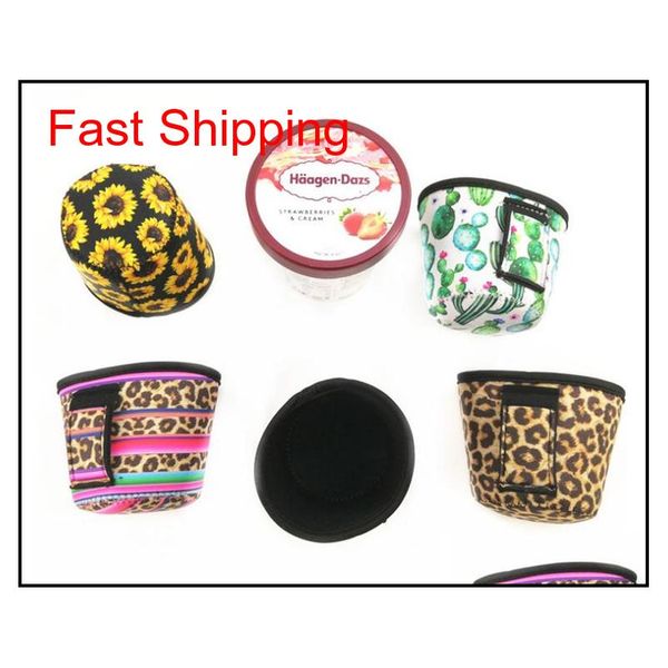 

pint size ice cream handler coolie cooler neoprene insulator ice cream holder handle with pocket kozie colorful yysy34 bvuva