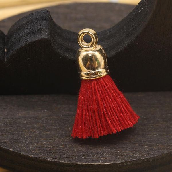 

10pcs 2cm metal cap mini tassels pendant jewelry curtain garments decorative accessories key bag pendant craft tassels diy h qylmnl