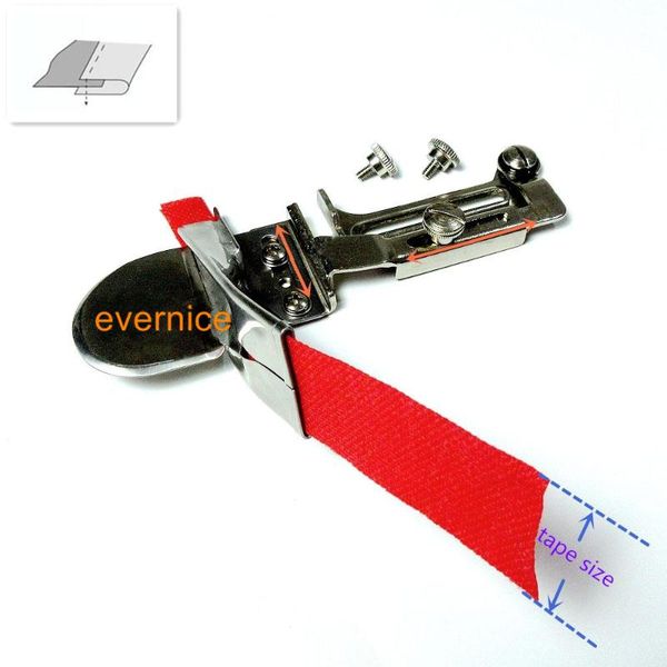 

swing away adjustable plain single fold binder for industrial sewing machine, Black