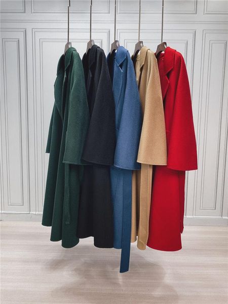 

women's wool & blends ripple cashmere coat female in paragraph show thin joker jia teamed with the color of camel s hair cloth high, Black