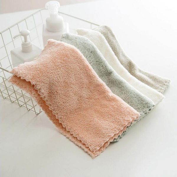 

2020 newly natural soft comfortable absorbent face towel 29x29cm coral velvet wash towel household bathroom household supplies1