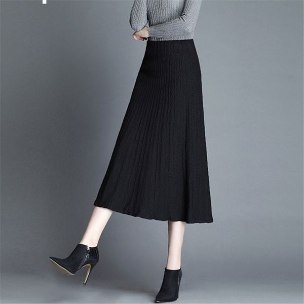 

2021 new autumn of women midi skirt comes out y343 5nu8, Black