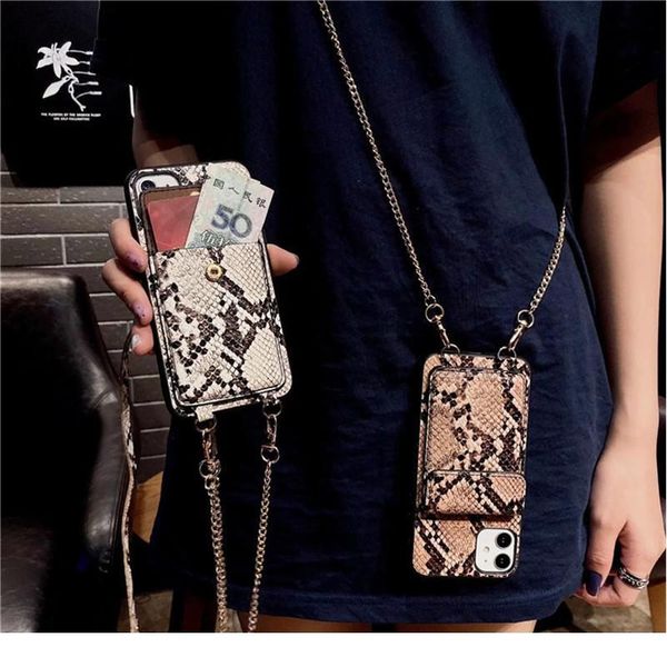 

luxury snakeskin pattern strap cord phone case for iphone 11 pro xs max xr x 7 8 plus se 2020 car jlllkn