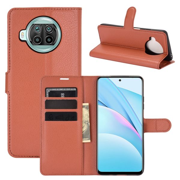

litchi flip wallet leather case for xiaomi 10t lite oppo f17 pro realme 7 f17 a73 4g realme c3 vivo x50e 5g stand card slot book phone cover
