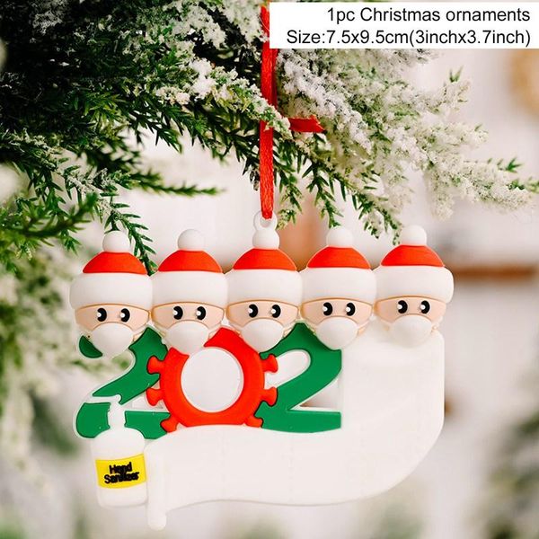 

1 шт. смола пвх рождественские висит орнамент с рождеством христовый рождественский декор для дома 2020 xmas декор дерева персонализированны