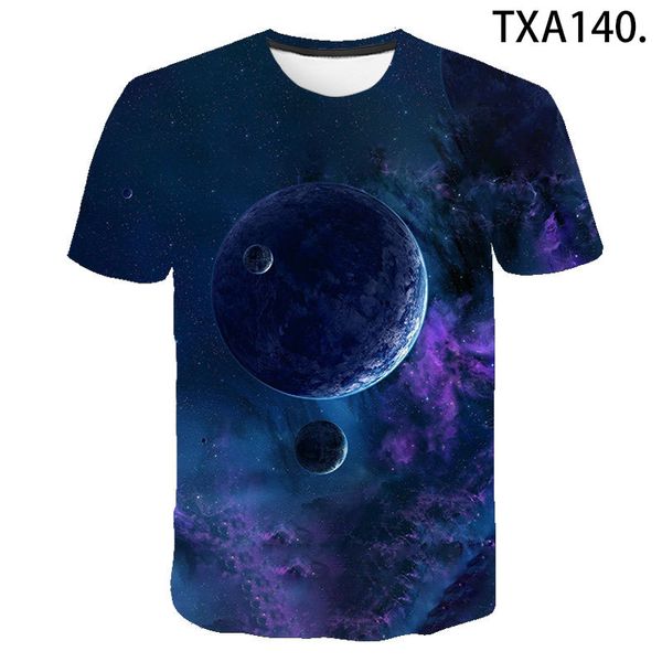 

summer universe science fiction boy girl printed cool 3d print shirts plus size graphic kawaii men clothing