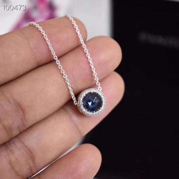 

fashion s925 sterling silver women designers pendant crystal necklace jewelry for women
