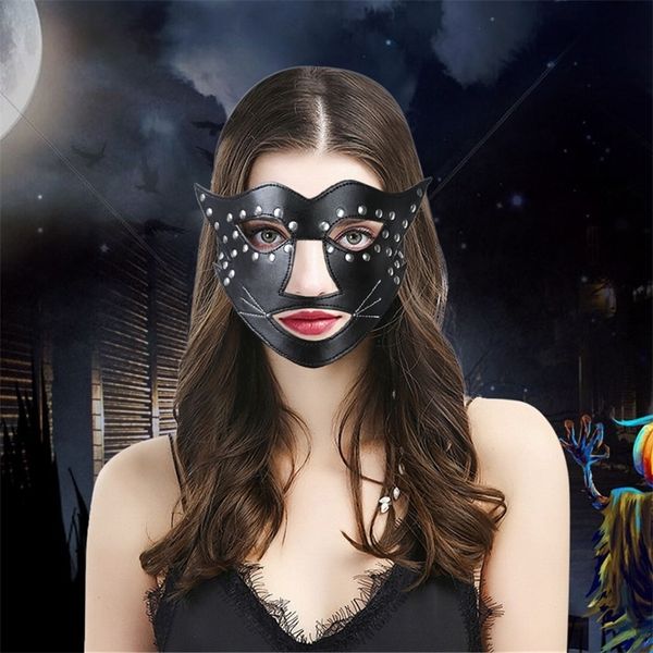 

newparty woman black cut out bondage prom bunny cat masquerade mask halloween decoration