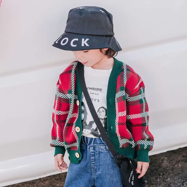 

and boys' wear baby cardigan spring autumn children's thin round neck pullover new sweater, Blue