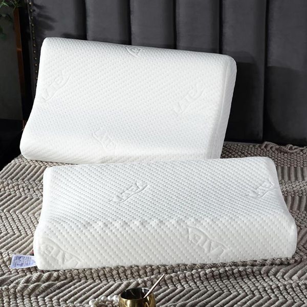 

natural latex bedding cervica vertebrae massage pillow health neck bonded head care memory pillow