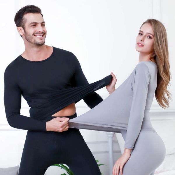 

autumn new style woman man clothing long johns couples set thin base primer men's and women's thermal underwear men sweatpants1, Black;white