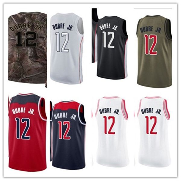 

custom 2020 wizard style jerseys black white green grey army green 12 kelly oubre jr basketball jersey, Black;red