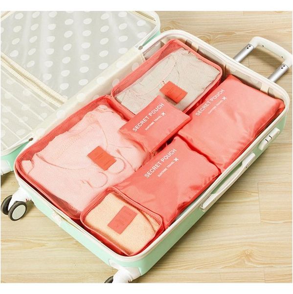 

storage bags 6 pcs travel storage bag set for clothes tidy organizer wardrobe pouch travel organizer bag case sho jllnmn sport77777