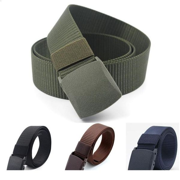 

children's belt men women boys nylon outdoor tactical belts anti allergy students outdoor sport military training wa jllvrg, Black;brown