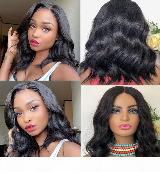 

celebrity wig lace front wigs loose wave bob cut 10a grade brazilian virgin human hair full lace wigs for black wig ing, Black;brown