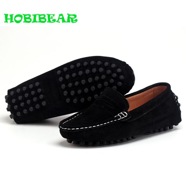 

classic boy girls children soft leather flats loafer comfortable young boy casual sneakers black red girls slip on casual shoes lj200907