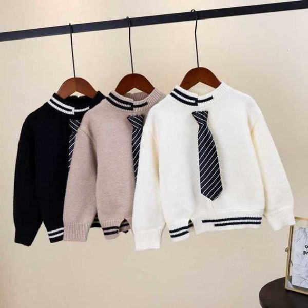 

knitted and winter boys' children's autumn round neck pullover base shirt korean sle girls' sweater coat 27am, Black