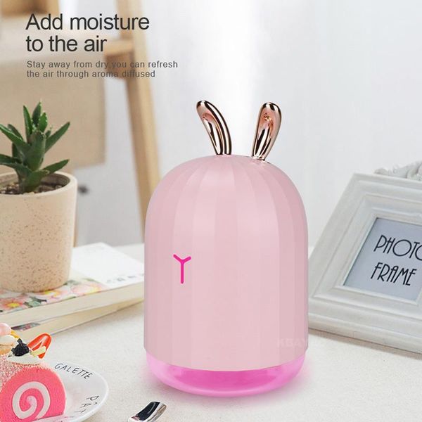 

humidifiers 220ml ultrasonic air humidifier aroma essential oil diffuser car usb fogger mist maker led night lamp christma gift