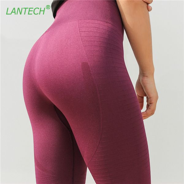 Lantech esportes mulheres executando calças de yoga sportswear fitness alta cintura leggings exercício gym compressão calças calças calças calças 201202