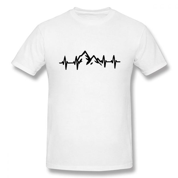 

спортивные горы heartbeat туризм новая смешная тенниска мужчины короткие рукава hip hop крупногабаритные o-образным вырезом хлопок футболки