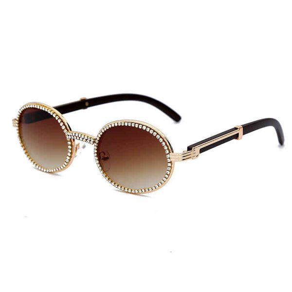 

2022 factory wholesale round exquisite hand chain flat mirror net red frame personalized sunglasses large sunglasses, White;black