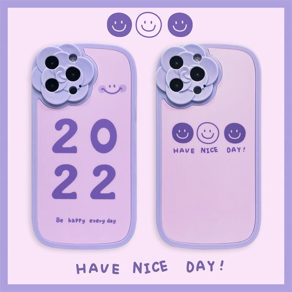 

cartoon smiley face phone cases for iphone11/12promaxs/13 silicone girl women mobile phone shell