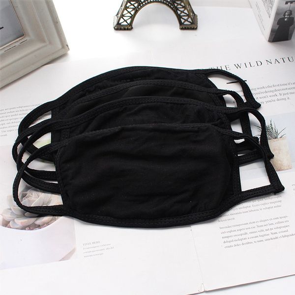 

face black cotton mask fashion dustproof masks anti smog washable reusable protective mask cycling masks