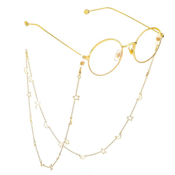

hollow moon star eyeglass chain fashion eyeglass sunglasses reading metal glasses chain eyewears cord holder neck strap rope h jllzya