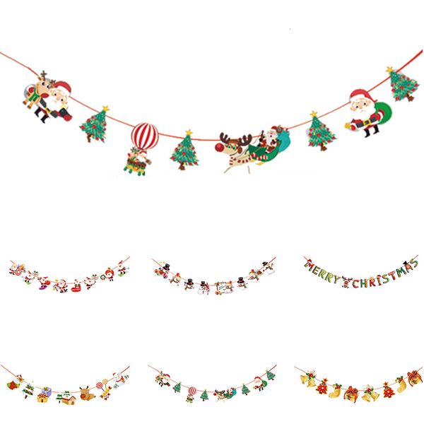 

claus party fashionhlpunew santa year's decoration day christmas snowman flags4ov5