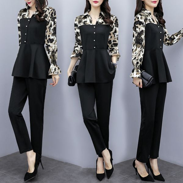 

leopard print two sets of business fat for the woman 2ph4, White