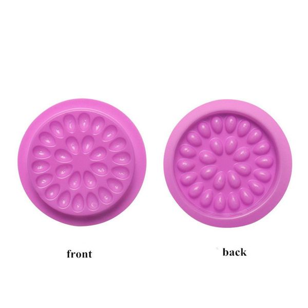 

6 цветов клей поддоны ложного наращивание ресницы клей держатель клей tray колодка пластикового привитая формы цветок макияж инструменты кпт