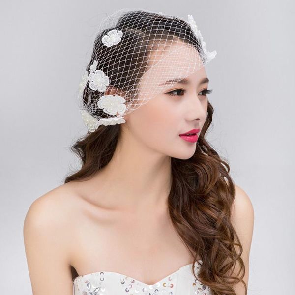 

lady cocktail dinner party fedoras wedding bridal flowers mesh veil hats vintage sombreros chapeau fascinators lm060 h bbyicu