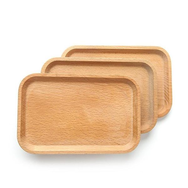 

square fruits platter dish wooden plate dish dessert biscuits plate dish tea server tray wood cup holder bowl pad tableware tray bc b1cci