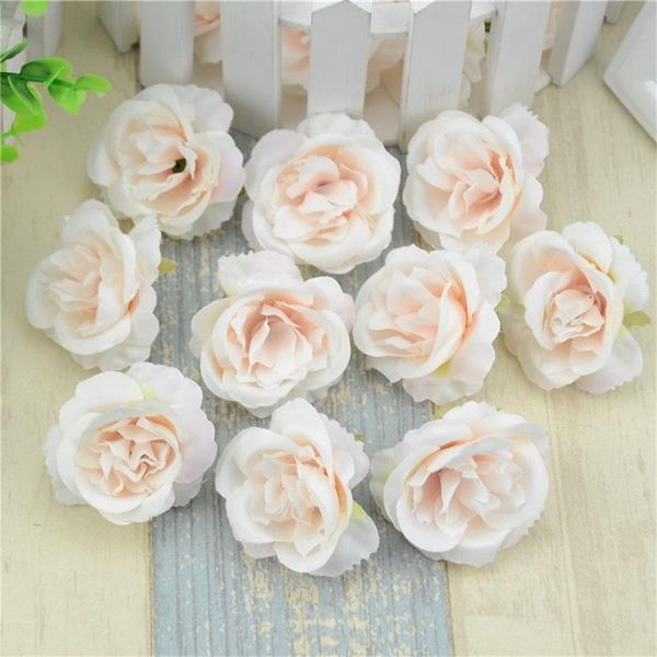 

50pcs lot artificial peony silk flower heads for wedding home decoration diy headmade scrapbooking wreath fake flowers bbywol