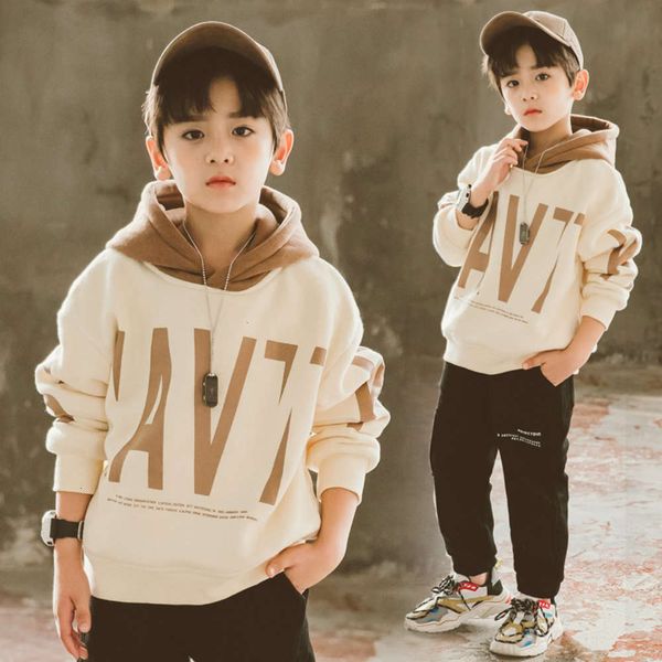 

thickened children's hooded sweater plush and w374kngq, Black