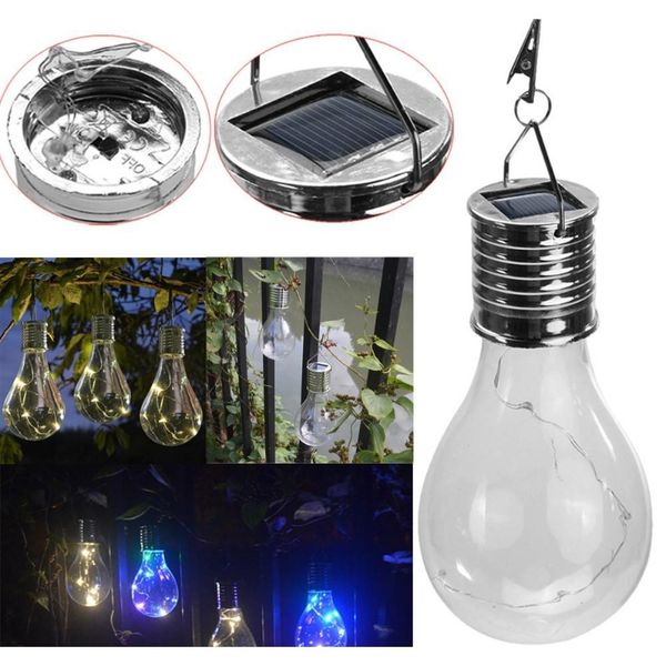 

waterproof solar 5leds starstring rotatable outdoor garden camping hanging led light lamp bulb zidzf