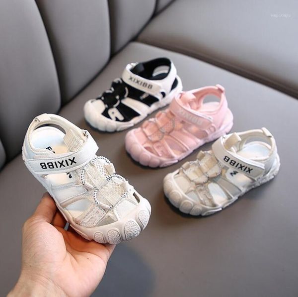 

sandals fashion boys & girls summer lightweight kids sports soft comfortable children beach shoes size 21-301, Black;red