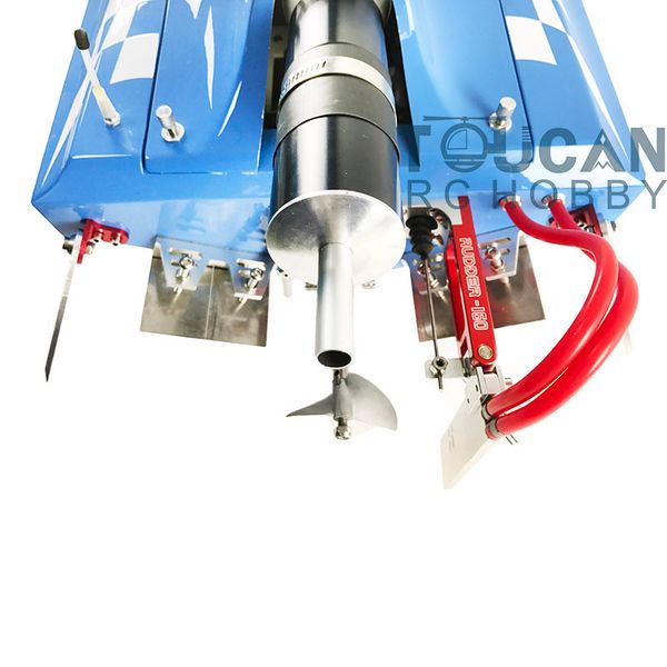 

g30c artr-rc fiberglass gasoline rc racing boat 30cc engine radio sys servos blue thzh0068
